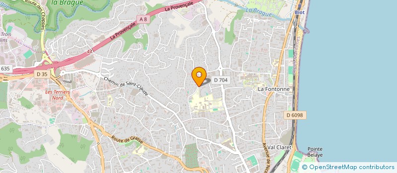 localisation de l'entreprise MADAME SABINE ABBOUD  ANTIBES