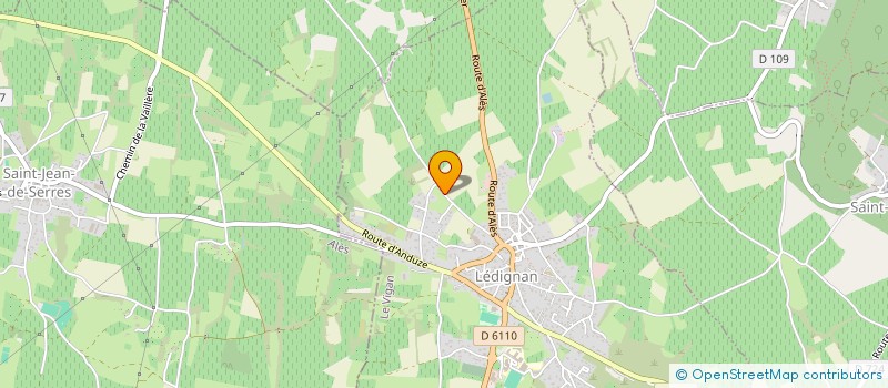 localisation de l'entreprise MADAME SABINE ALLIAUME  LEDIGNAN