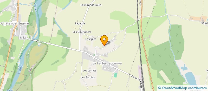 localisation de l'entreprise MADAME SABINE ALVERGNE à LA FERTE-HAUTERIVE