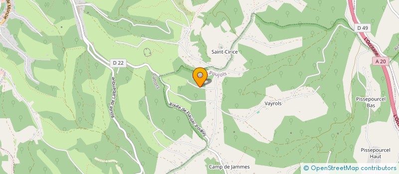 localisation de l'entreprise MADAME SABINE AVEZOU  FLAUJAC-POUJOLS