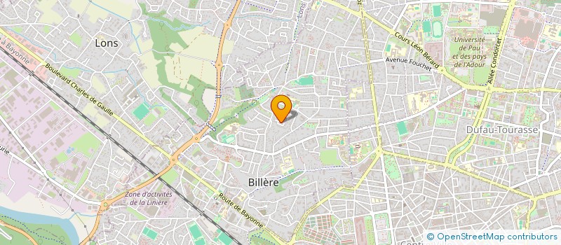 localisation de l'entreprise MADAME SABINE BADARACCHI  BILLERE