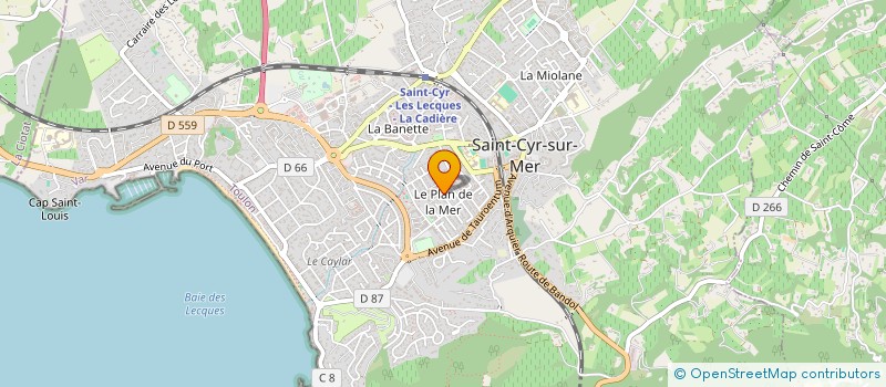 localisation de l'entreprise MADAME SABINE BALDACCHINO à SAINT-CYR-SUR-MER