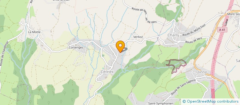 localisation de l'entreprise MADAME SABINE BALDI  CERNEX