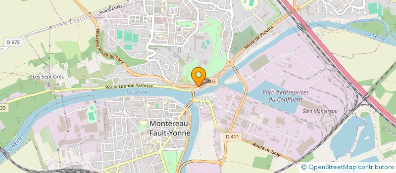 localisation de l'entreprise MADAME SABINE BAPTISTA  MONTEREAU-FAULT-YONNE