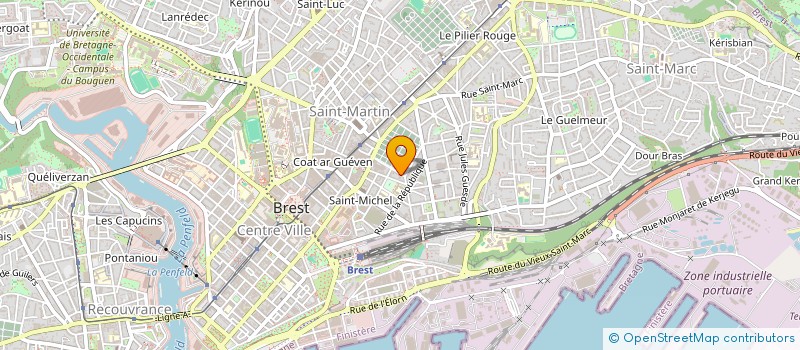 localisation de l'entreprise MADAME SABINE BARON à BREST