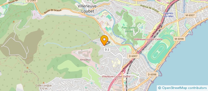 localisation de l'entreprise MADAME SABINE BARRACO à VILLENEUVE-LOUBET