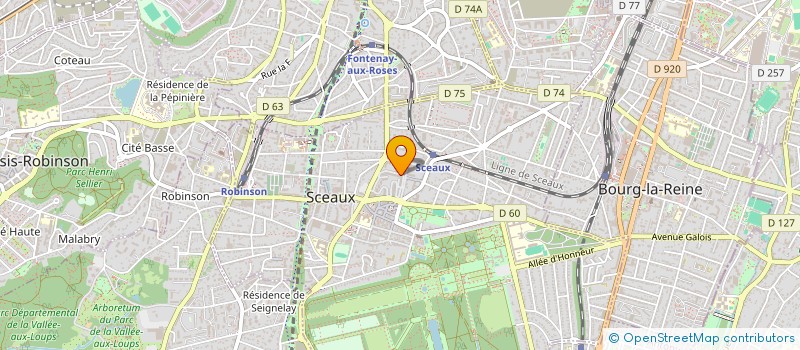 localisation de l'entreprise MADAME SABINE BAUDON à SCEAUX