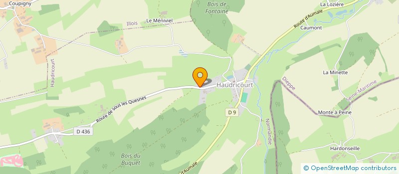 localisation de l'entreprise MADAME SABINE BEAURAIN  HAUDRICOURT