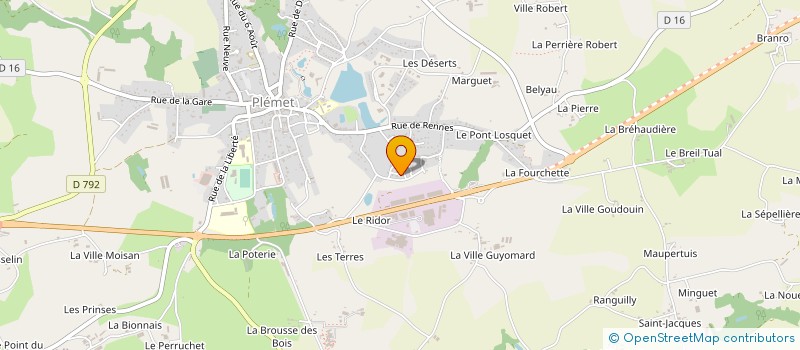 localisation de l'entreprise MADAME SABINE BEAUSSE  PLEMET