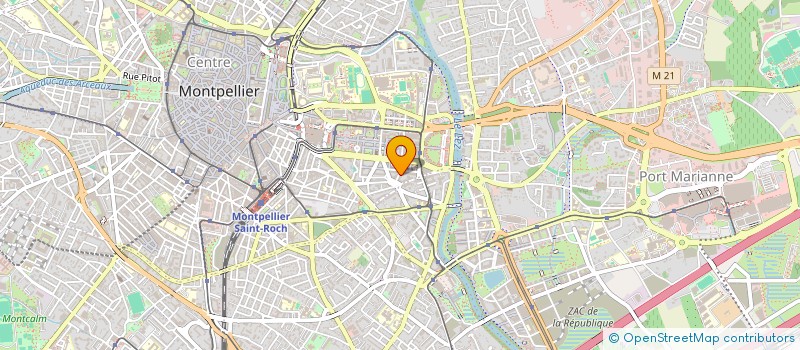 localisation de l'entreprise MADAME SABINE BEAUVILLE à MONTPELLIER