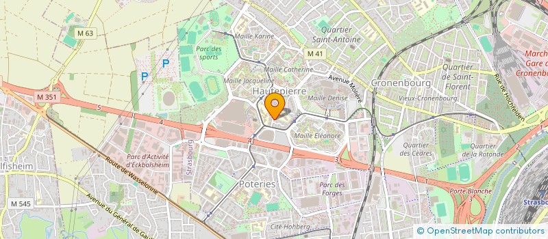 localisation de l'entreprise MADAME SABINE BEL HADJ  STRASBOURG