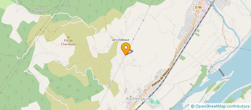 localisation de l'entreprise MADAME SABINE BENAMEUR à ROCHEMAURE