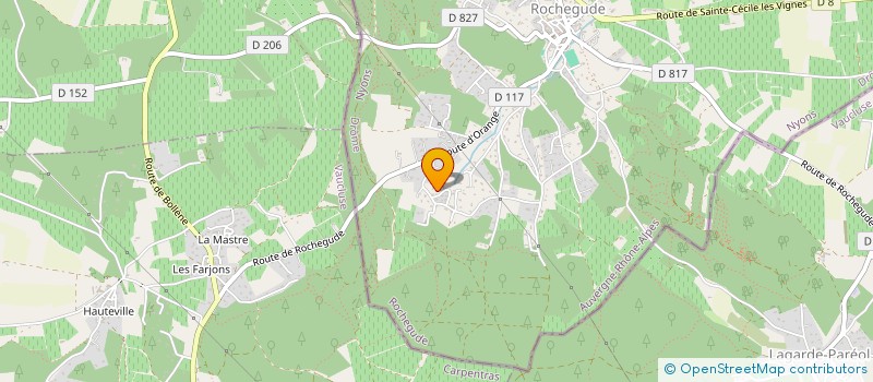 localisation de l'entreprise MADAME SABINE BENIVAY  ROCHEGUDE