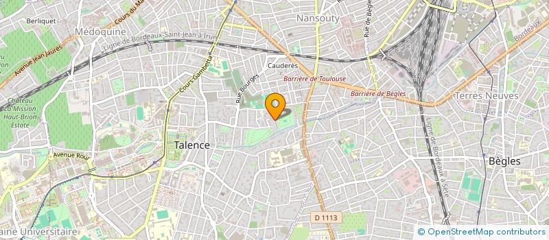localisation de l'entreprise MADAME SABINE BERGAMASCHI à TALENCE