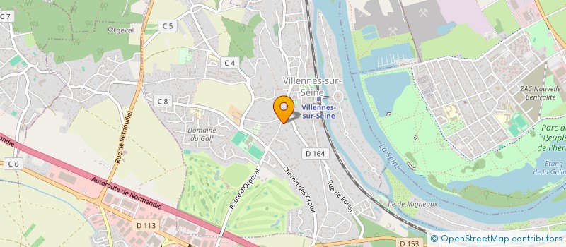 localisation de l'entreprise MADAME SABINE BERNARD à VILLENNES-SUR-SEINE
