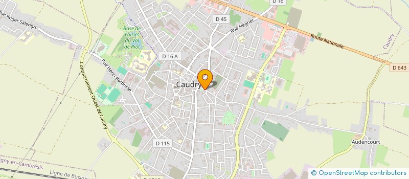 localisation de l'entreprise MADAME SABINE BERTEE  CAUDRY