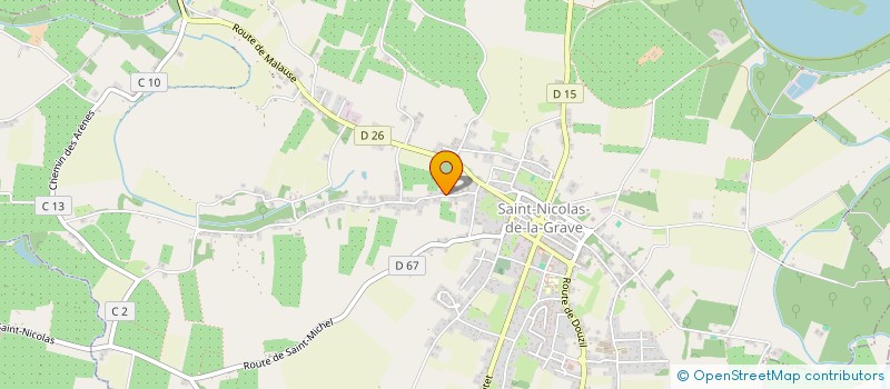 localisation de l'entreprise MADAME SABINE BERTHELOT  SAINT-NICOLAS-DE-LA-GRAVE