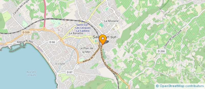 localisation de l'entreprise MADAME SABINE BERTINI à SAINT-CYR-SUR-MER