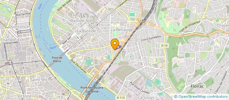 localisation de l'entreprise MADAME SABINE BEUQUE à BORDEAUX
