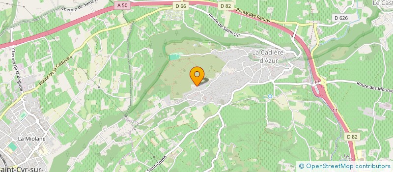 localisation de l'entreprise MADAME SABINE BIEL  LA CADIERE D AZUR