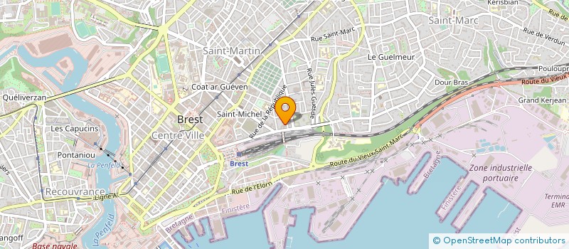 localisation de l'entreprise MADAME SABINE BILLON à BREST