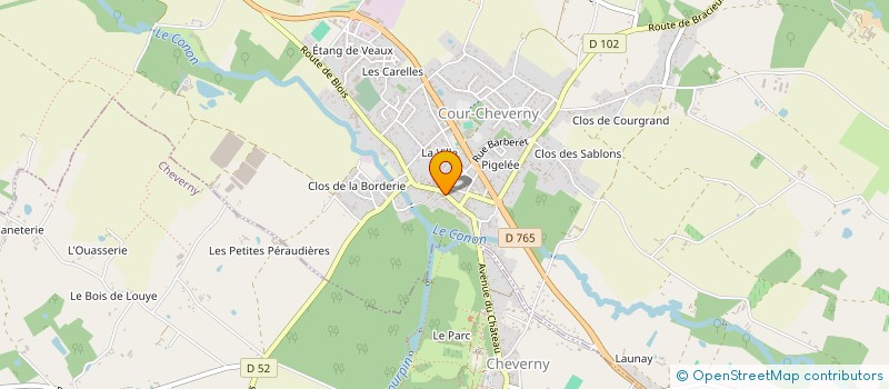 localisation de l'entreprise MADAME SABINE BLANC à COUR-CHEVERNY