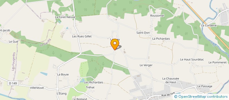 localisation de l'entreprise MADAME SABINE BLANCHOT à LES FOUGERETS