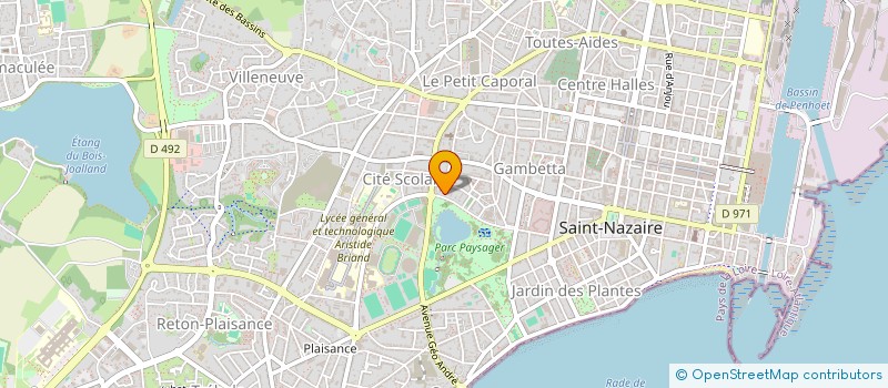 localisation de l'entreprise MADAME SABINE BOISARD  SAINT-NAZAIRE