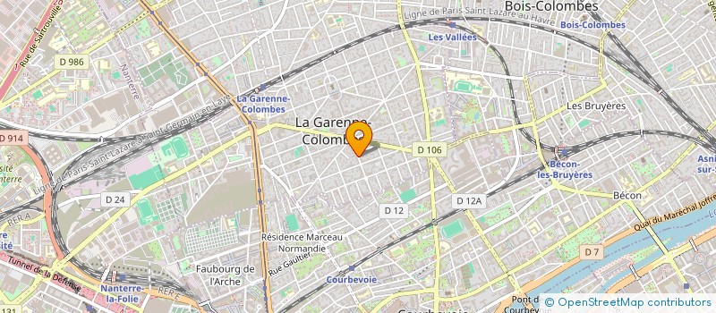 localisation de l'entreprise MADAME SABINE BONNET à LA GARENNE COLOMBES