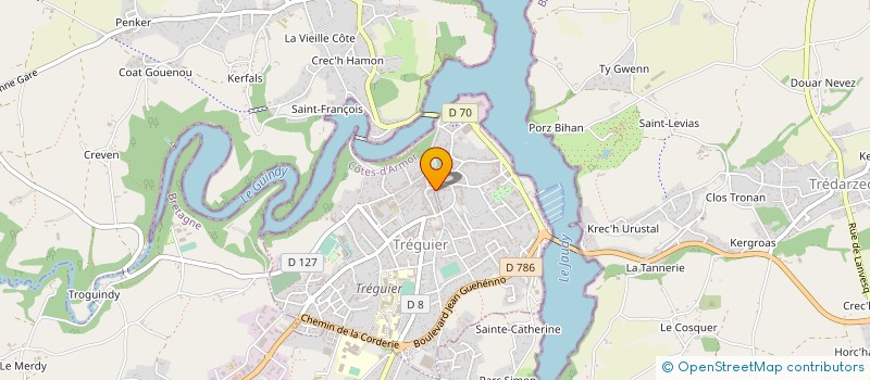 localisation de l'entreprise MADAME SABINE BONTEMPS  TREGUIER