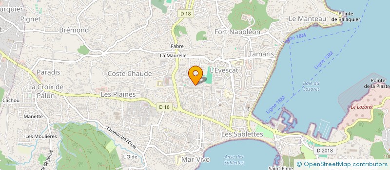 localisation de l'entreprise MADAME SABINE BONZON à LA SEYNE-SUR-MER