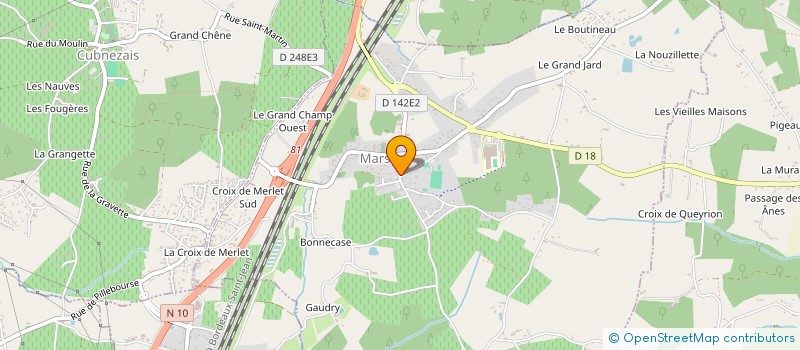 localisation de l'entreprise MADAME SABINE BOUARD  MARSAS