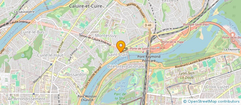 localisation de l'entreprise MADAME SABINE BOUAT  CALUIRE-ET-CUIRE