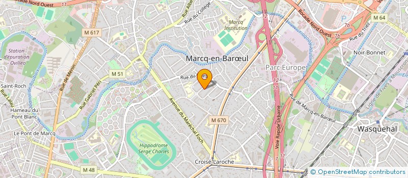 localisation de l'entreprise MADAME SABINE BOULINGUIEZ à MARCQ-EN-BARŒUL