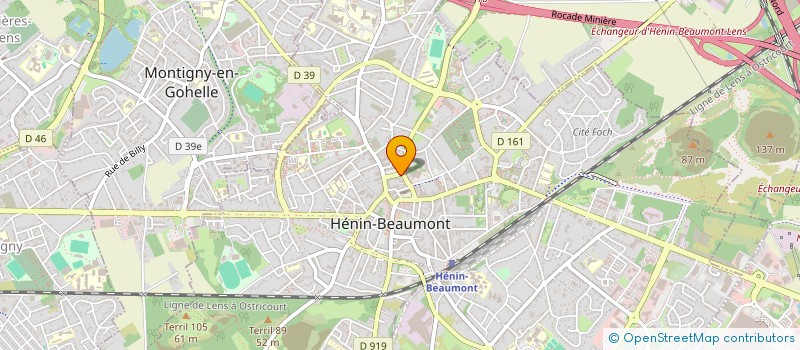localisation de l'entreprise MADAME SABINE BOULOGNE à HENIN-BEAUMONT