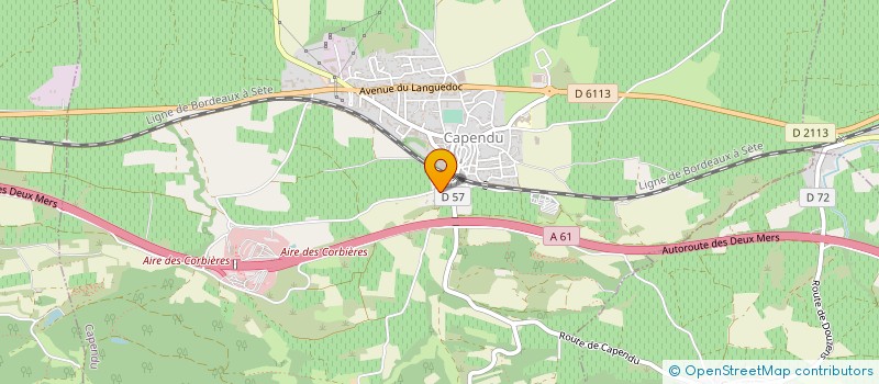 localisation de l'entreprise MADAME SABINE BOURCIER  CAPENDU