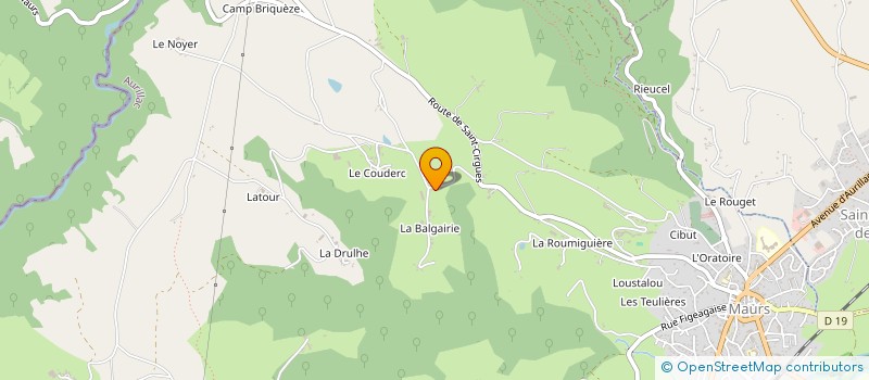localisation de l'entreprise MADAME SABINE BOURDET à MAURS