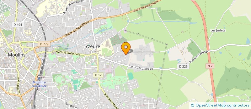 localisation de l'entreprise MADAME SABINE BOURGEOIS à YZEURE