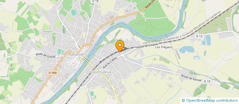 localisation de l'entreprise MADAME SABINE BOURNAZEL  COUFOULEUX