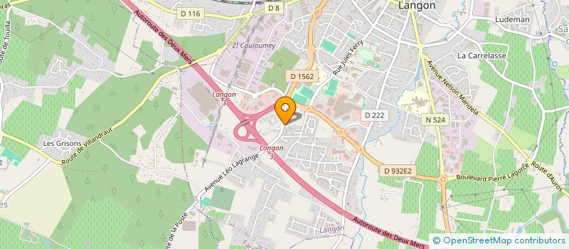 localisation de l'entreprise MADAME SABINE BOUTIER  LANGON