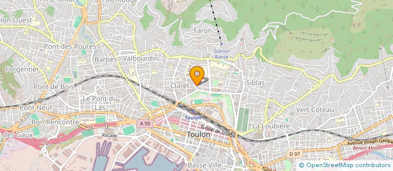 localisation de l'entreprise MADAME SABINE BRACONNIER à TOULON