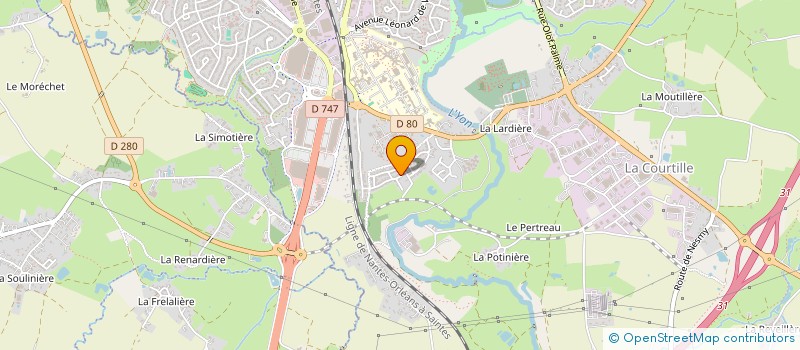 localisation de l'entreprise MADAME SABINE BRIANCEAU à LA ROCHE-SUR-YON