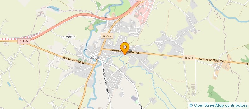 localisation de l'entreprise MADAME SABINE BROCART  SOUAL