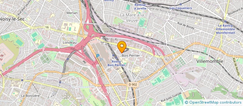 localisation de l'entreprise MADAME SABINE BROU à ROSNY-SOUS-BOIS