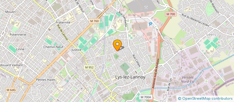 localisation de l'entreprise MADAME SABINE BRUNIN  LYS-LEZ-LANNOY