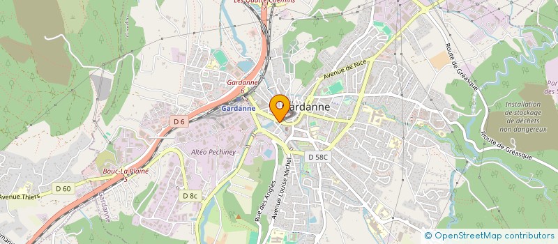 localisation de l'entreprise MADAME SABINE BULGARELLI à GARDANNE