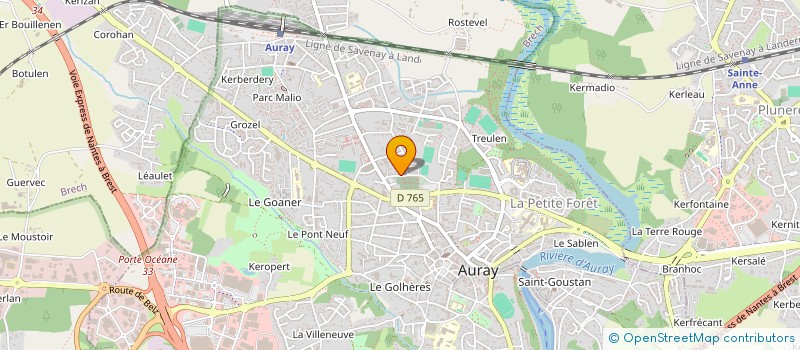 localisation de l'entreprise MADAME SABINE CAGET à AURAY