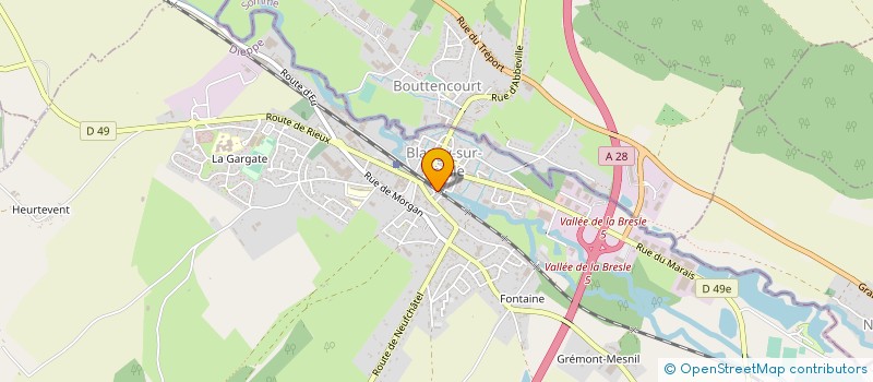 localisation de l'entreprise MADAME SABINE CAILLEUX  BLANGY-SUR-BRESLE