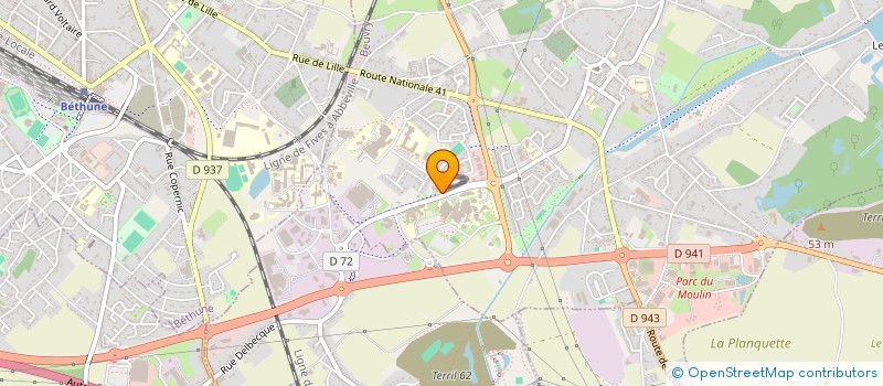 localisation de l'entreprise MADAME SABINE CARON  BEUVRY