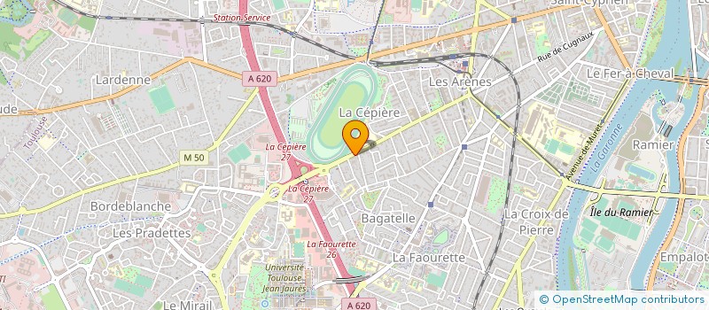 localisation de l'entreprise MADAME SABINE CARTAILLAC à TOULOUSE